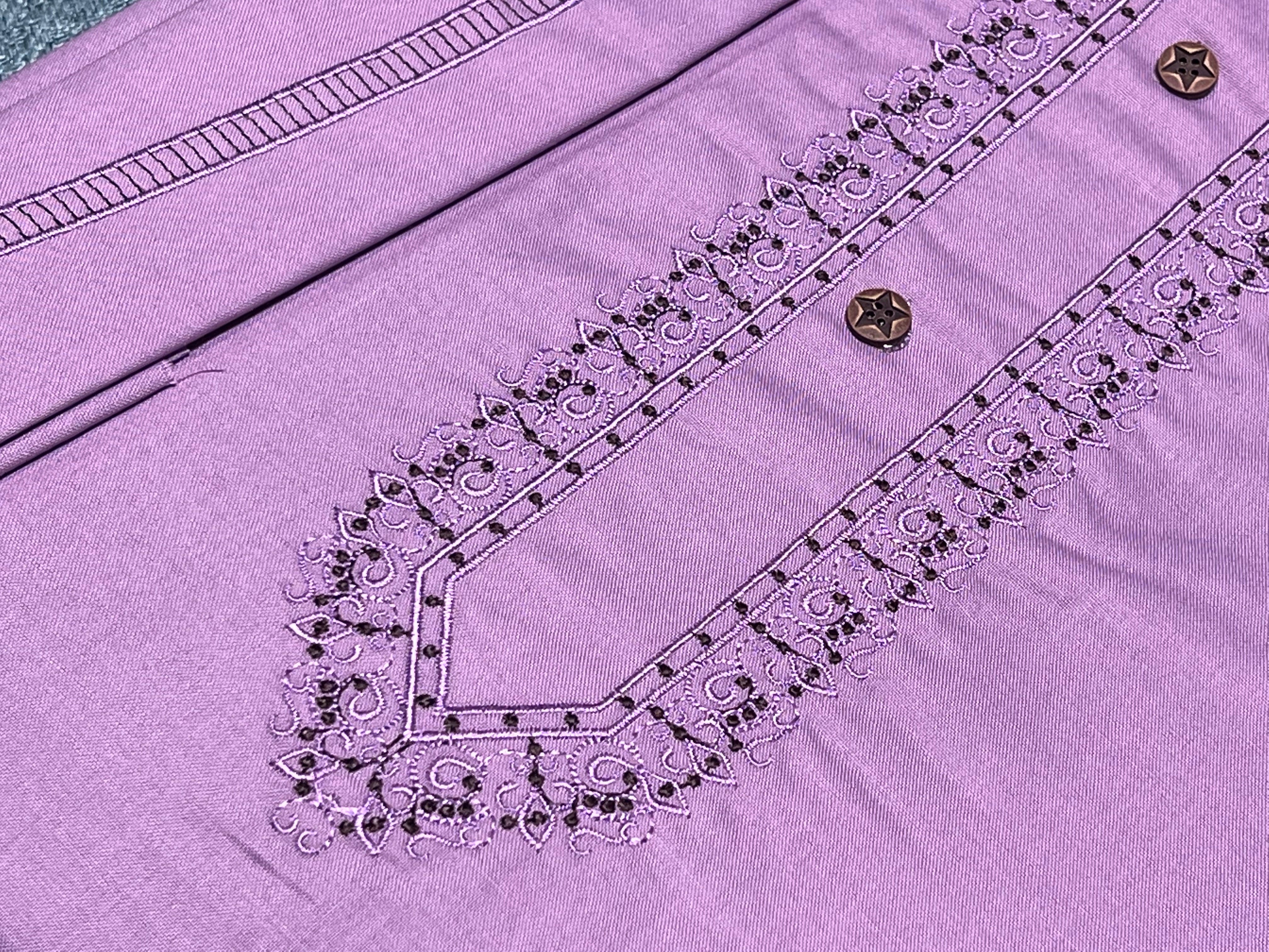 Embroidered Neck Line ENL- Soft Pink